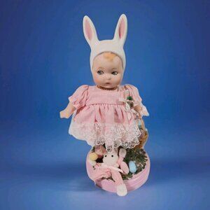 Marie Osmond "Bunny Love" 6" Porcelain Doll Limited Edition Of 2500 Vintage